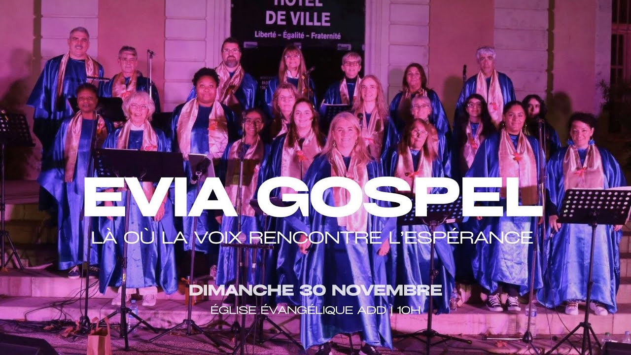 Célébration de louange avec le groupe EVIA Gospel (Là où la foi rencontre l’espérance)